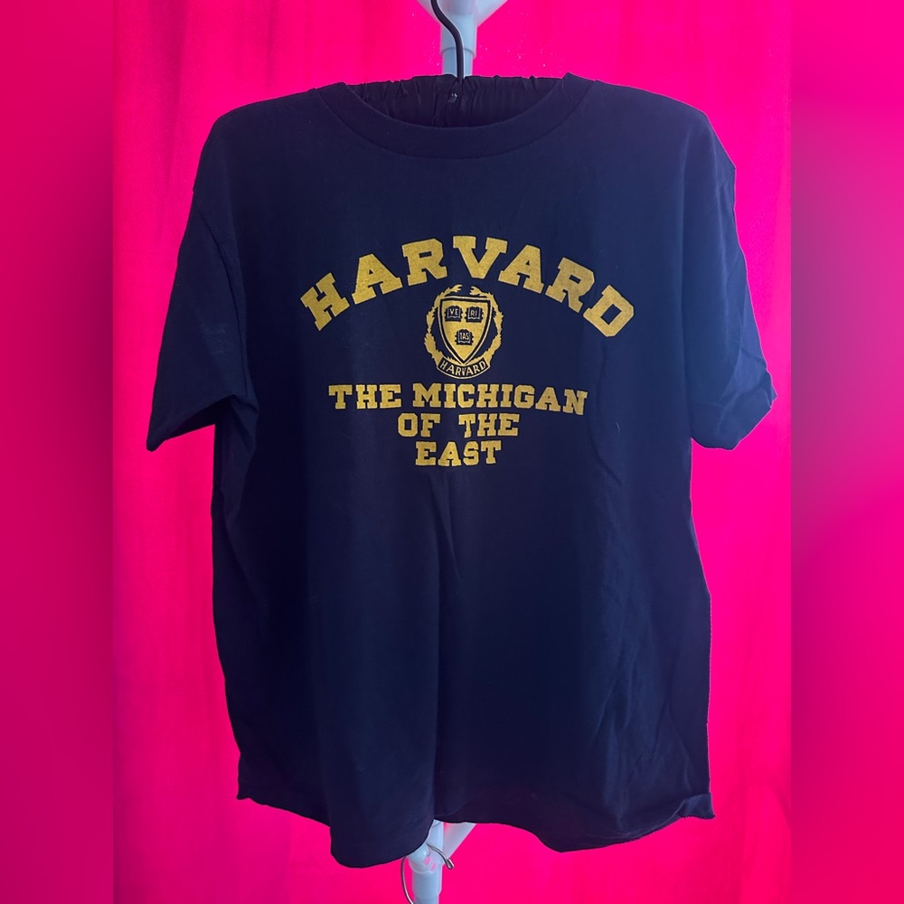 Champion Navy and Yellow Graphic T-Shirt